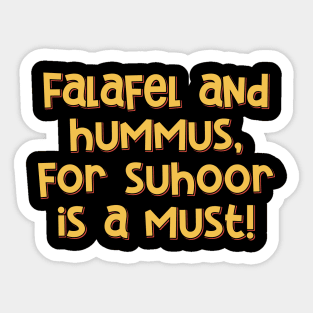 Falafel and Hummus Sticker